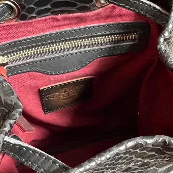 Freebird Charcoal Snake Print Backpack - Picture 13 of 14